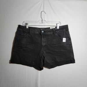Women's Time and Tru Relaxed Fit Core Shorts Black Size 18 NWT.
